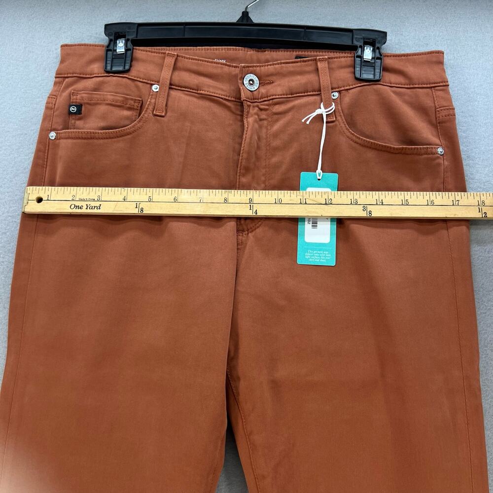 NWT Adriano Goldschmied Women's Jeans Size 31R Rust Ankle High Rise Skinny - Picture 4 of 16